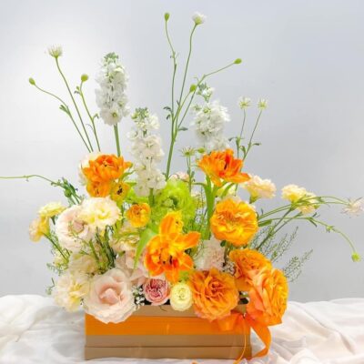 hoa cắm hộp