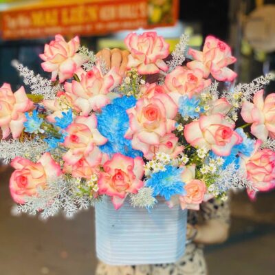 hoa cắm hộp