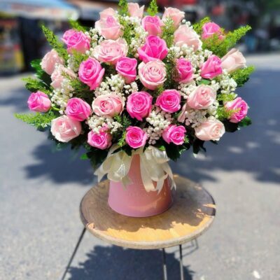 hoa cắm hộp